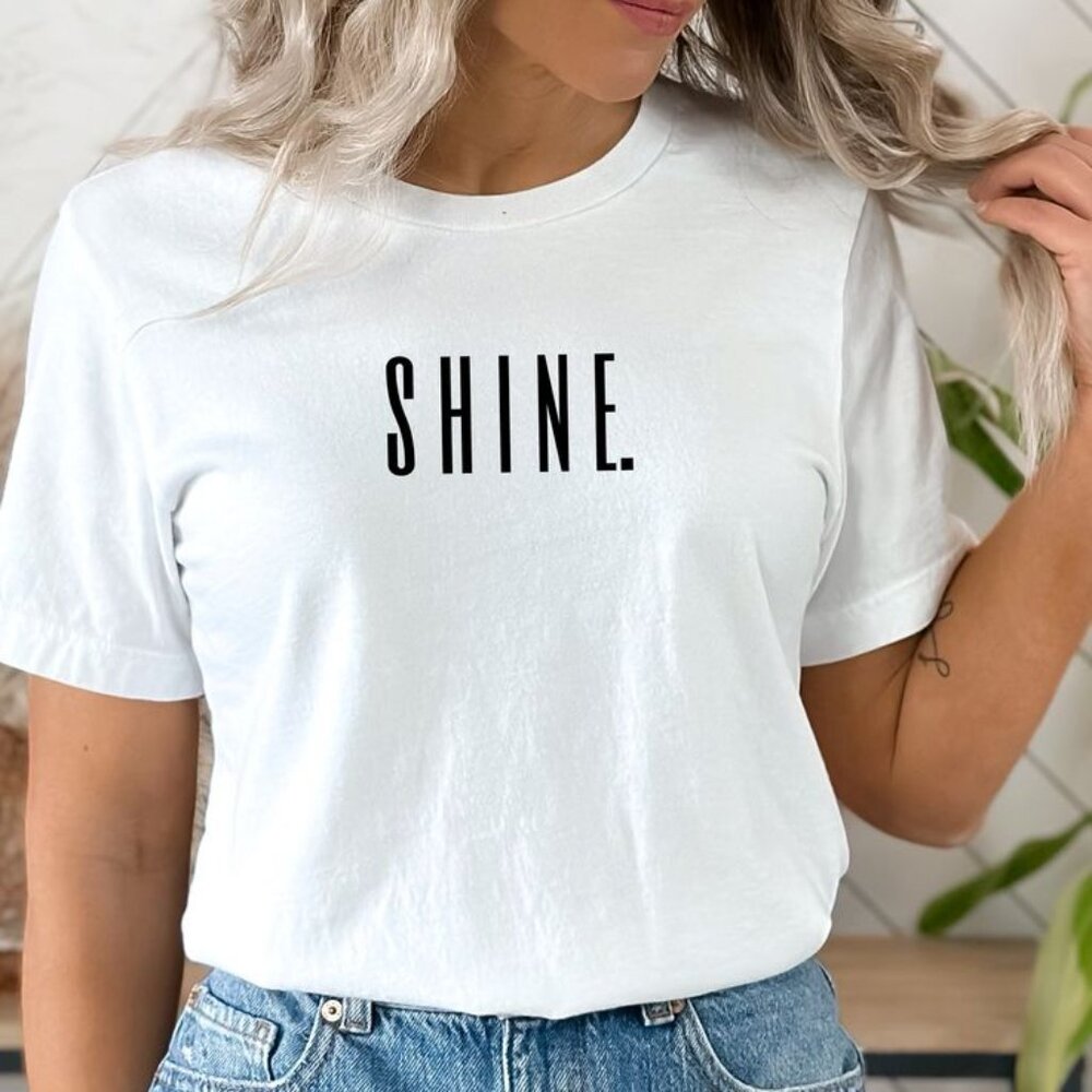 Shine T-Shirt | Bright & Minimalist Design in Classic White